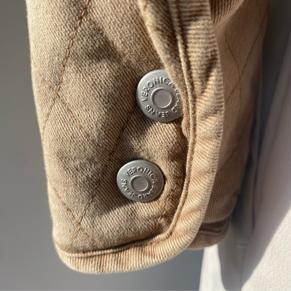 Veronica Beard Camilla Quilted Jacket Tan - S - Picture 10 of 14